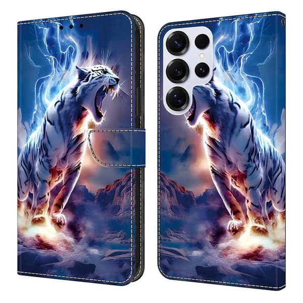 Plånboksfodral för Samsung Galaxy S26 Ultra Konstläder Stativ - Thunder Tiger