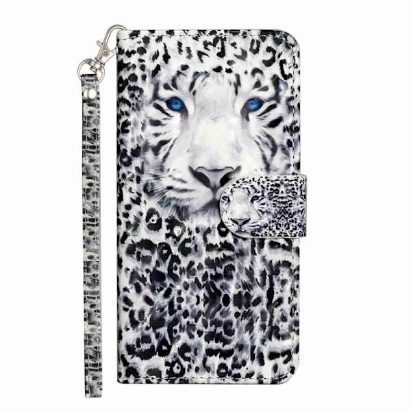 Plånboksfodral för Samsung Galaxy S26 Plus 3D-mönster Konstläder - Leopard