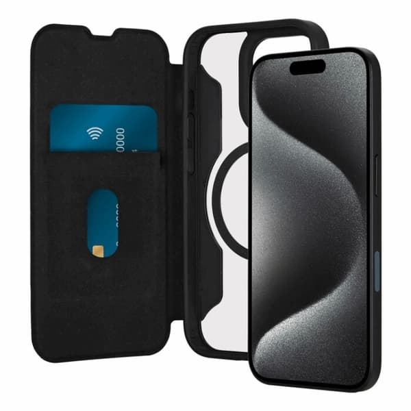 Puro iPhone 16 Pro Max Plånboksfodral Magsafe Läder med Flap