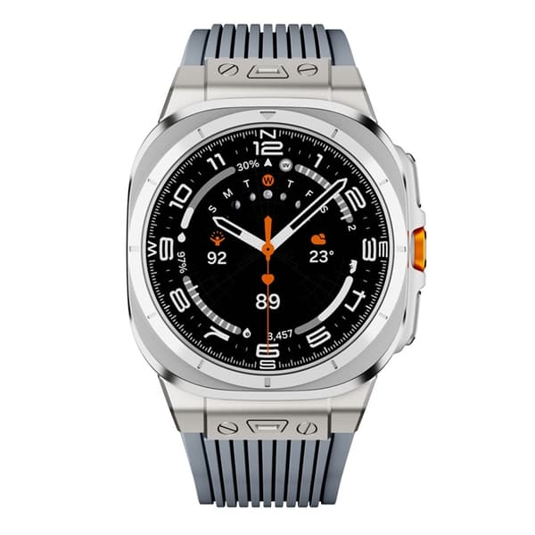 Galaxy Watch Ultra 47mm Armband Titan Connector - Grå Grå