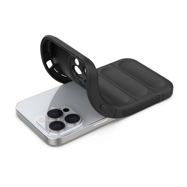 iPhone 13 Pro Skal Elastic Armored Magic Shield - svart Black