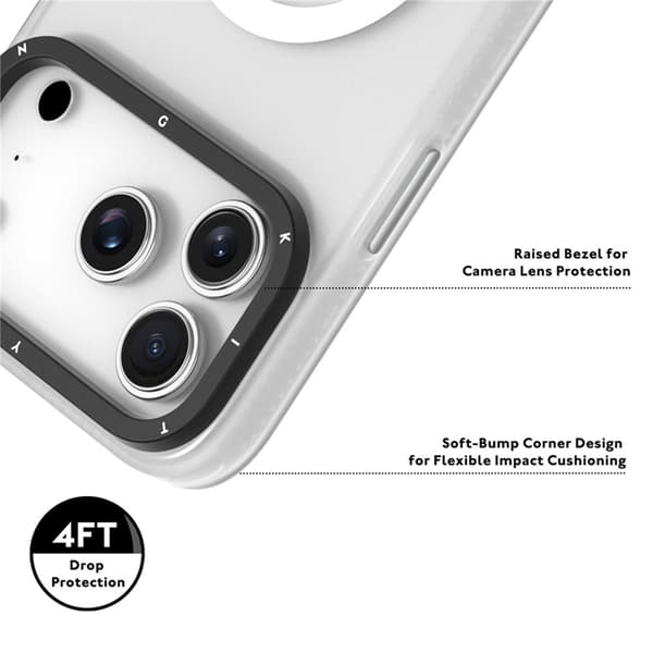 YOUNGKIT Mobilskal till iPhone 17 Pro Max MagSafe PET TPU - Blå Blå