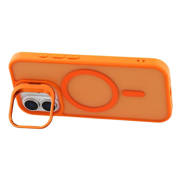 Mobilskal till iPhone 17 MagSafe Lins Kickstand - Orange