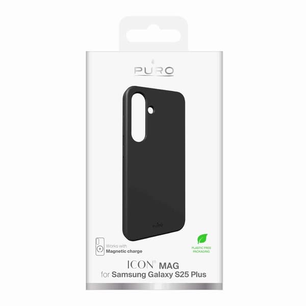 Puro Mobilskal till Galaxy S25 Plus Magsafe Icon - Rosa Black