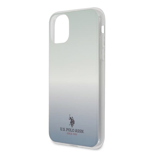Den amerikanske Polo Assn. Gradientmønsterkollektion iPhone 11 Pro Max Blå Blue