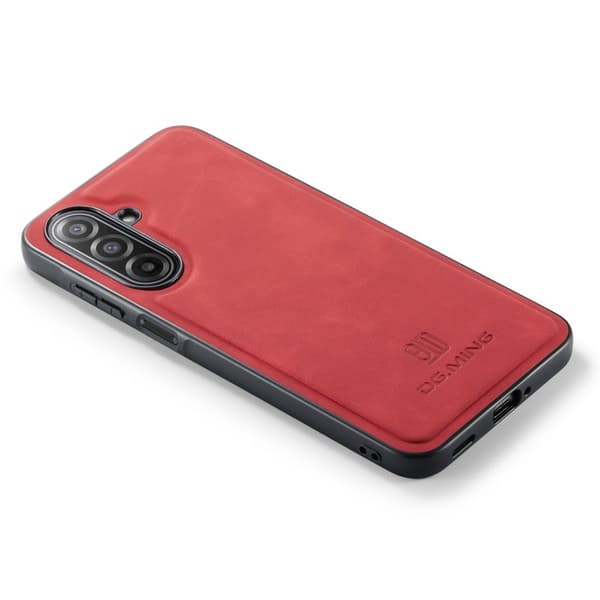 DG.MING Mobilskal till Samsung Galaxy A17 5G PU Läder Röd