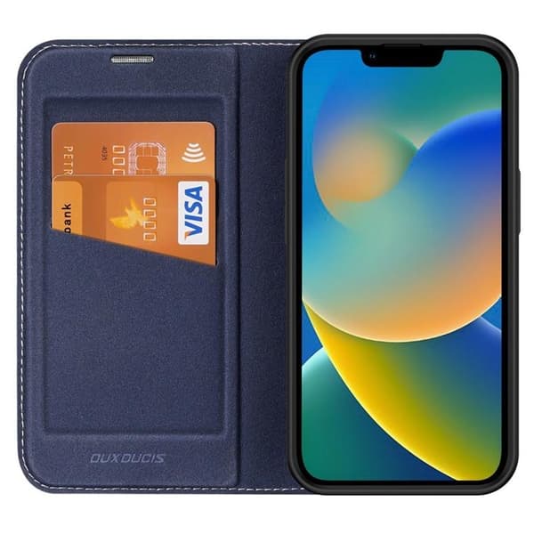 Dux Ducis iPhone 14 Plus Plånboksfodral Skin X2 - Blå