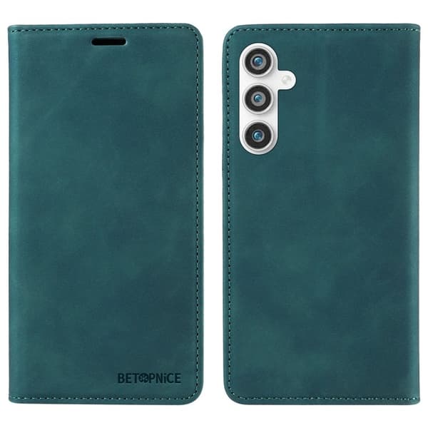 BETOPNICE 003 Plånboksfodral för Samsung Galaxy S23 FE Konstläder - Grön