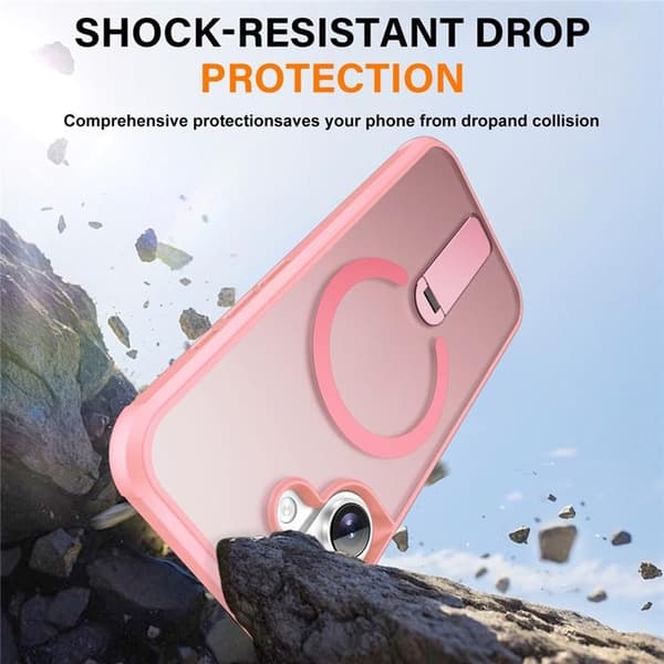 Mobilskal till iPhone 17 MagSafe Kickstand - Rosa Rosa
