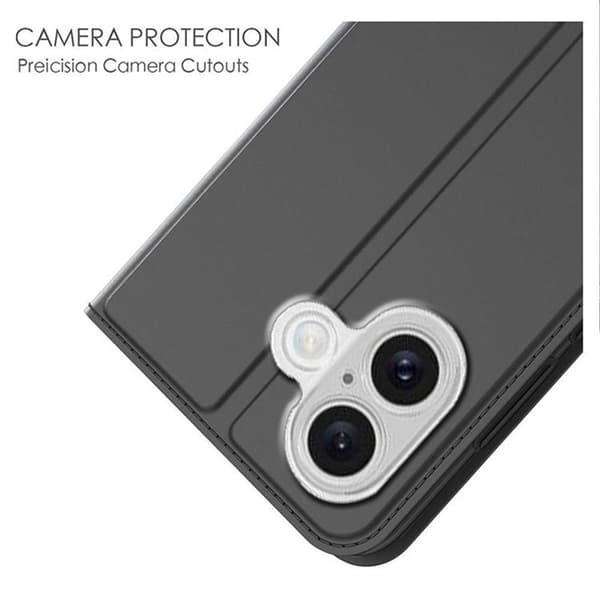 iPhone 17 Plånboksfodral med Kickstand Svart