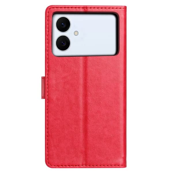 Samsung Galaxy S26 Edge Plånboksfodral Ställ Konstläder - Rosa