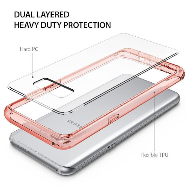 Ringke Fusion Shock Absorption Skal till Samsung Galaxy S8 Plus - Rose Gold