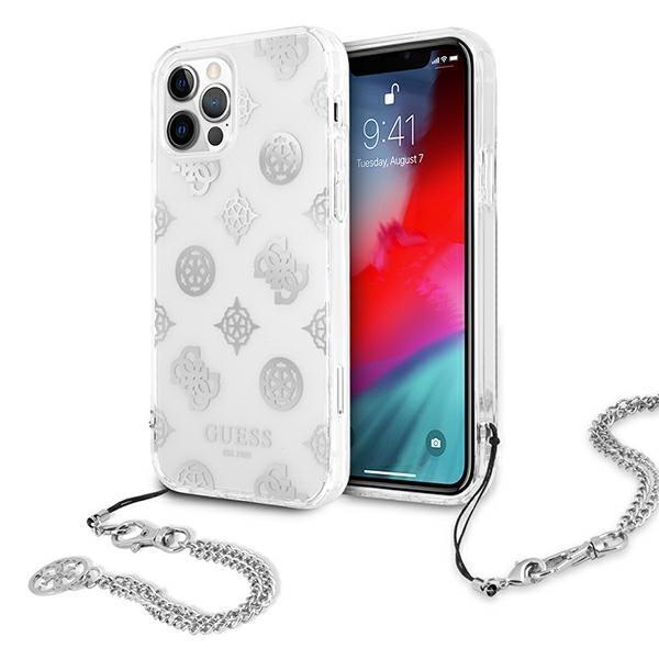 Guess iPhone 12 Pro Max Skal Peony Chain Collection - Silver Silver