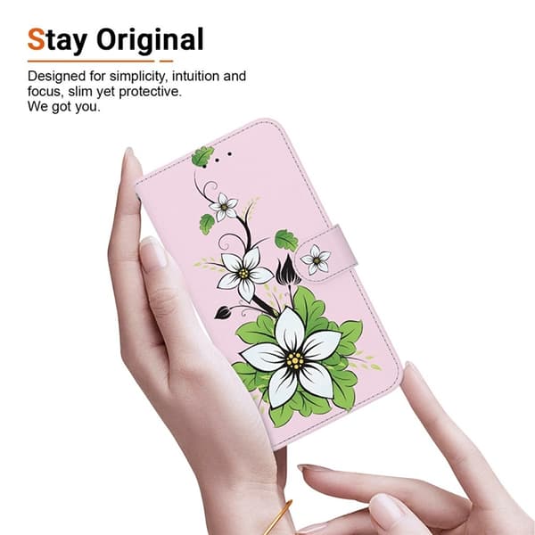 Sony Xperia 1 VII Konstläder Plånboksfodral Pattern Printing - Lily Flerfärgad