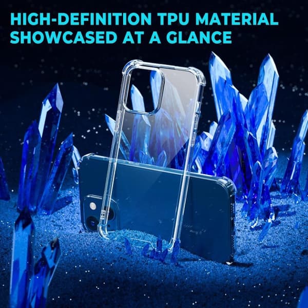 BOOM Mobilskal till iPhone 15 Plus Shockproof TPU - Clear Transparent
