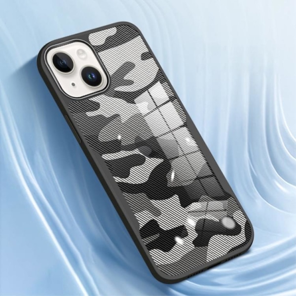 Rzants iPhone 14 Plus -kuori Camouflage - Musta