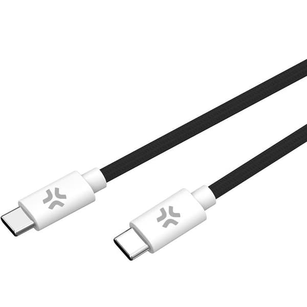 CELLY USB-C till USB-C kabel 60W 1.5m - Svart Black