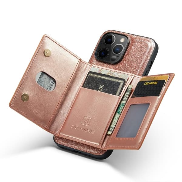 DG.MING M3 Series Mobilskal till iPhone 12 Pro Max Roséguld 2-i-1