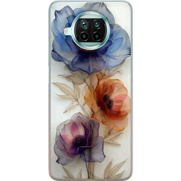 Telefontaske til Xiaomi Mi 10T Lite 5G med silkeblomster