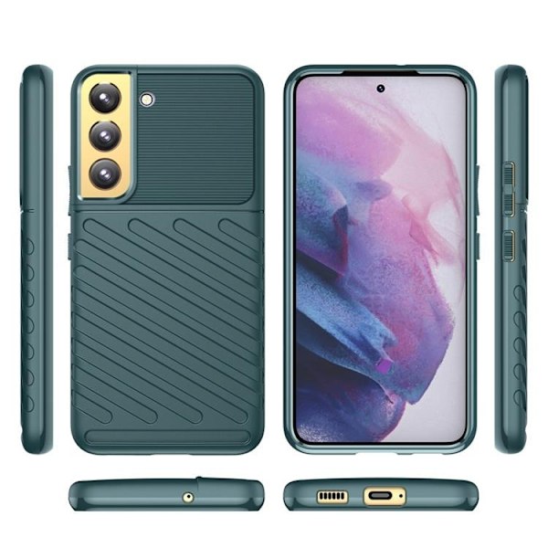 Thunder Twill Skal Galaxy S22 Plus 5G - Grön Grön