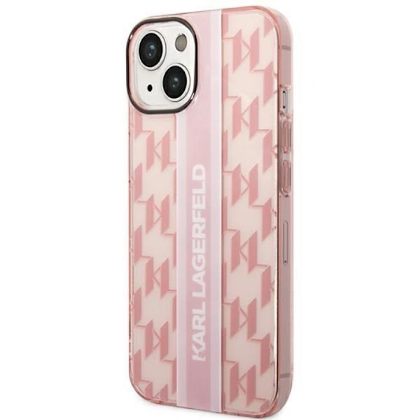 Karl Lagerfeld iPhone 14 Plus Skal Mono Vertical Stripe - Rosa