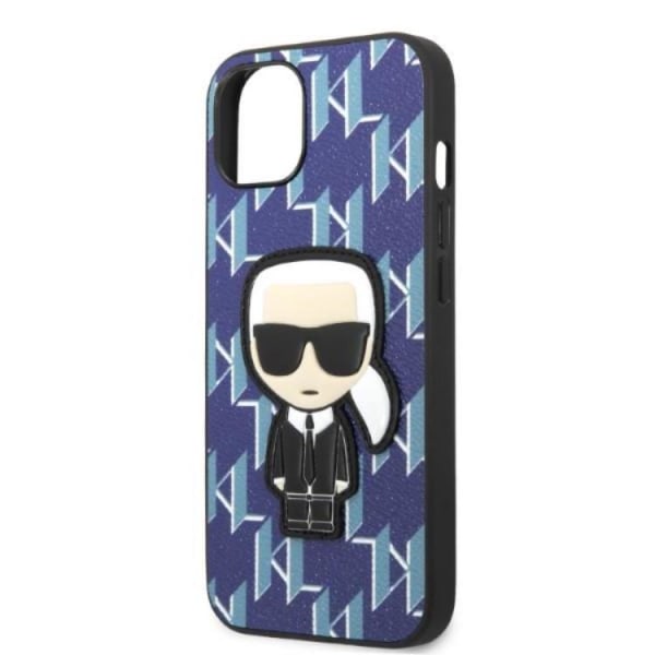 Karl Lagerfeld iPhone 13 mini Skal Monogram Ikonik Patch - Blå