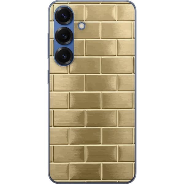 Mobilskal till Samsung Galaxy S25+ med Gyllene Murstenar