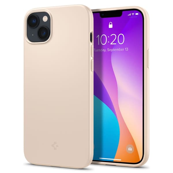 Spigen iPhone 14 Plus Cover Thin Fit - Sand Beige Beige