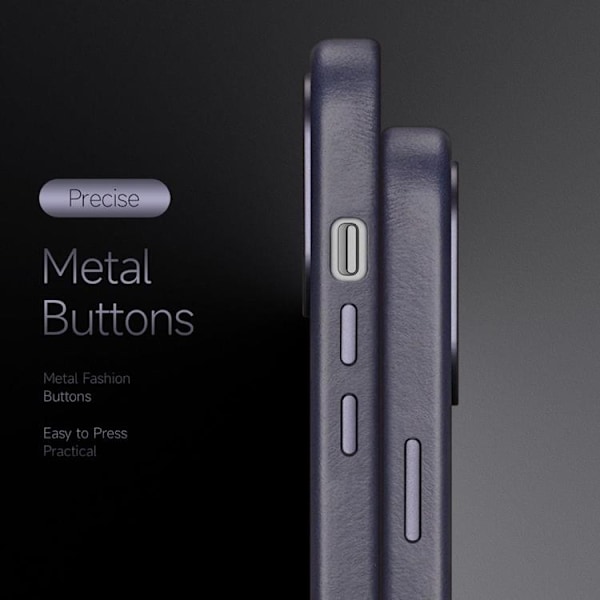 BOOM iPhone 14 Plus Skal Magsafe Äkta Läder - Svart Svart