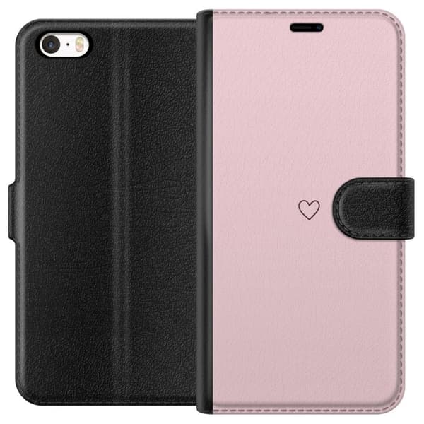 Pungcover til Apple iPhone SE (2016) med Lille Hjerte