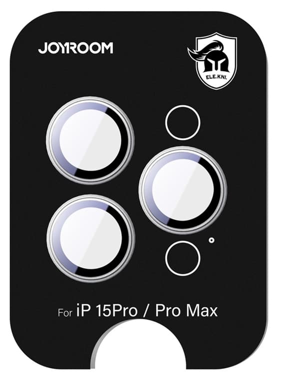 Joyroom iPhone 15 Pro/15 Pro Max Härdat Glas Kameralinsskydd - Titanium