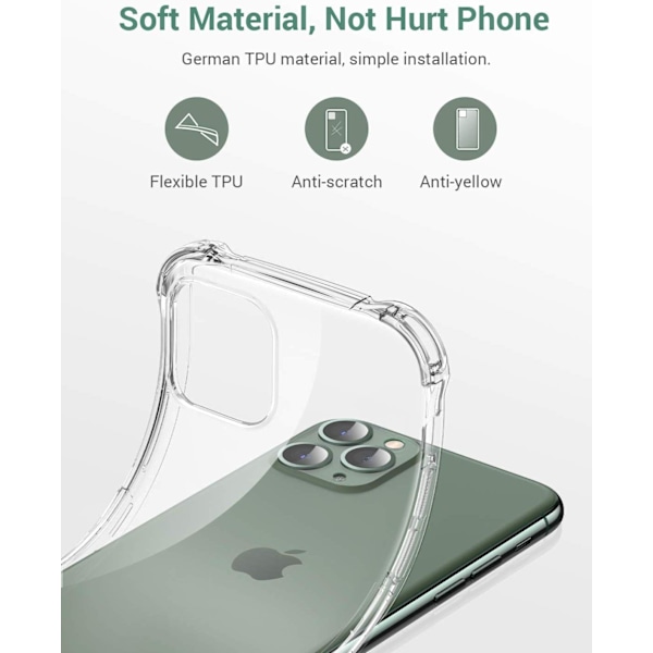 Shockproof Mobilskal till iPhone 11 - Clear