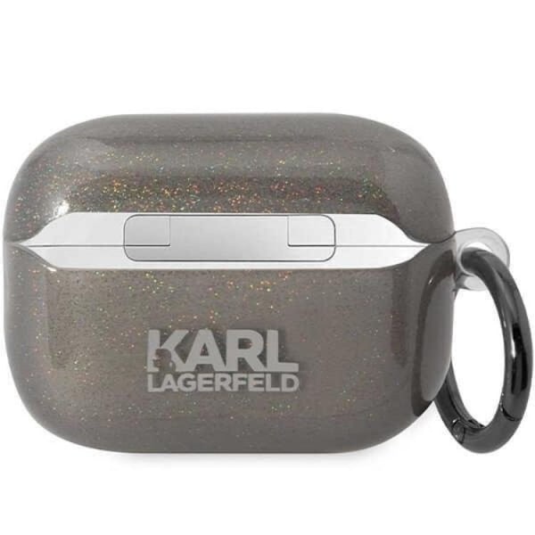 Karl Lagerfeld Airpods Pro 2 Skal Gliter Karl&Choupette Svart Svart