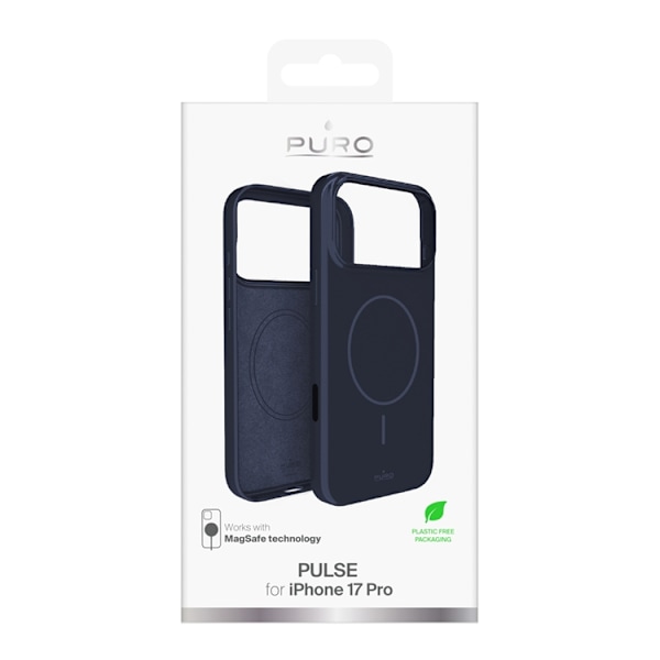 Puro Mobilskal till iPhone 17 Pro Magsafe Polycarbonate Pulse - Blå