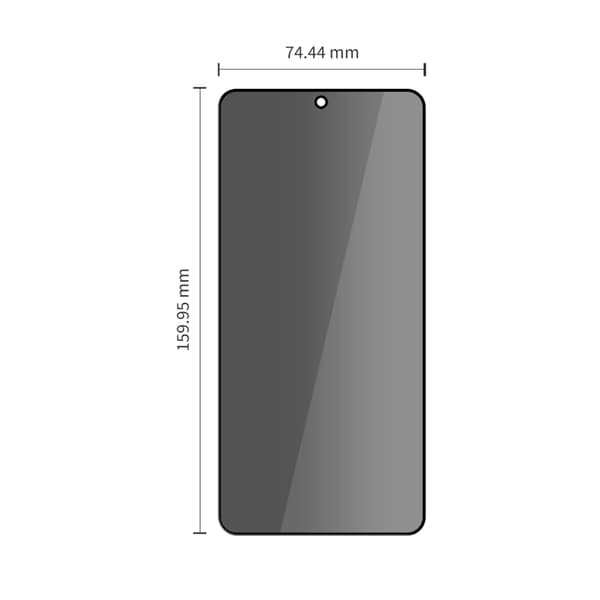 Tech-Protect [2-Pack] Härdat Glas Skärmskydd Galaxy S26 Ultra Privacy Spy Svart