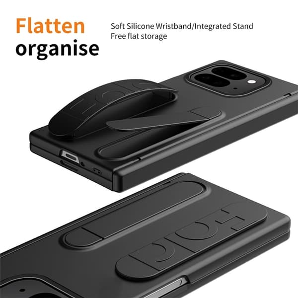 Mobilskal till Google Pixel 10 Pro Fold Wristband Kickstand Svart