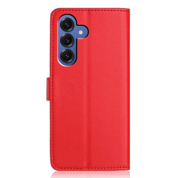 Samsung Galaxy S26 Plus Plånboksfodral Konstläder Ställ - Röd