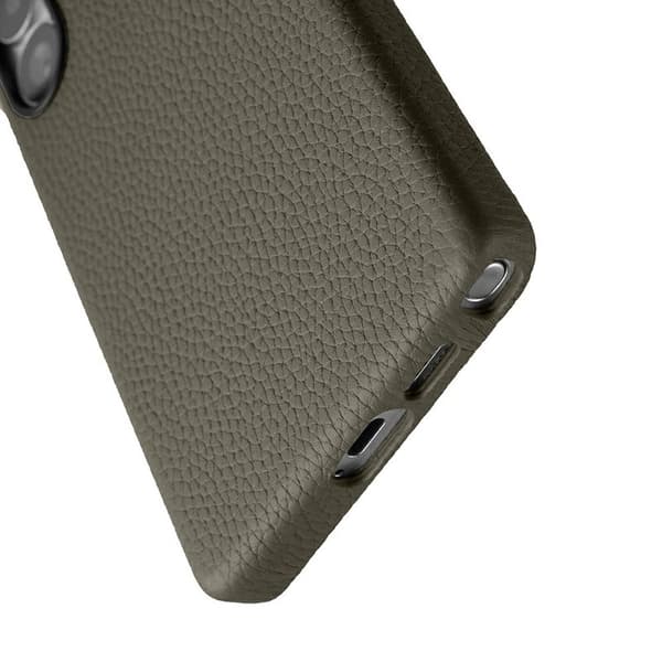 MELKCO Mobilskal till Samsung Galaxy S25 Ultra Äkta Läder + PC Grå