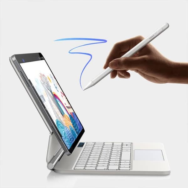 Baseus Smooth Writing 2 Stylus Penna med LED-indikator - Vit Rosa