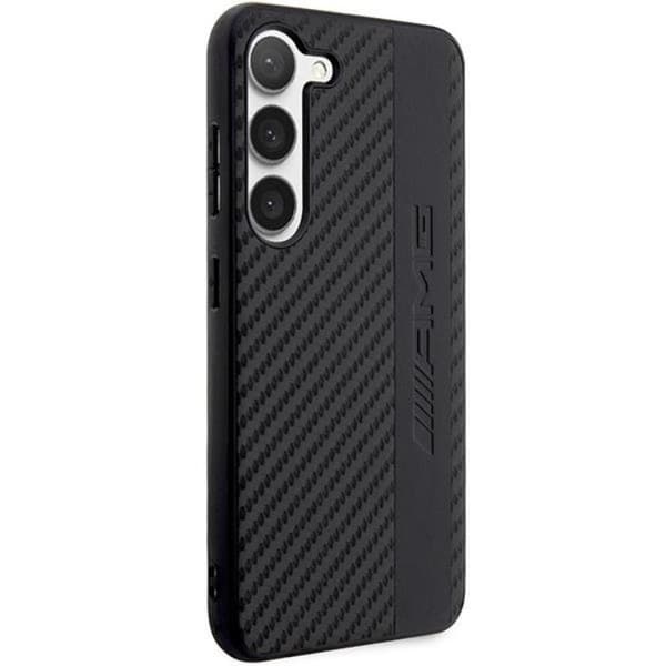 AMG Galaxy S23 Plus Skal Carbon Stripe & Embossed - Sort Black