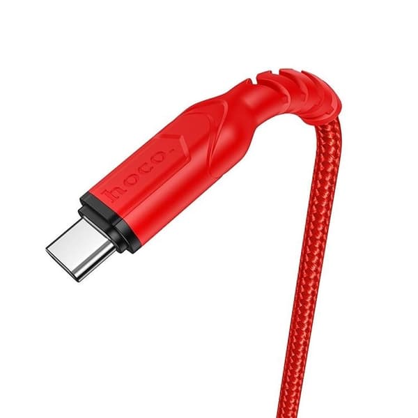 HOCO USB-A Till USB-C Kabel 1m 3A X59 - Röd Röd
