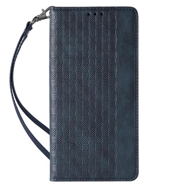 iPhone 12 Pro Max Wallet Case Magnet Strap - Blå