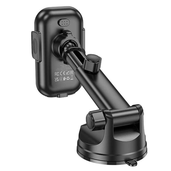 Hoco Bilholder Med 15W Trådløs Opladning HW5 - Sort Black