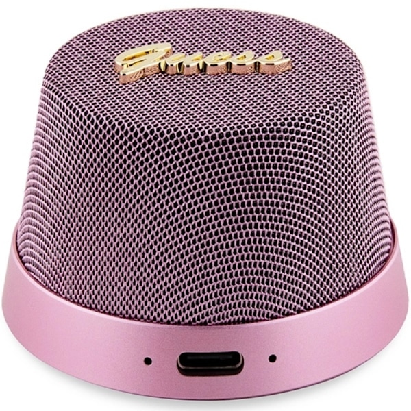 Guess Bluetooth Högtalare Magnetic Script Metal - Rosa