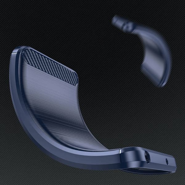 Telefontaske til Galaxy S25 Carbon Flexible - Blå Blå