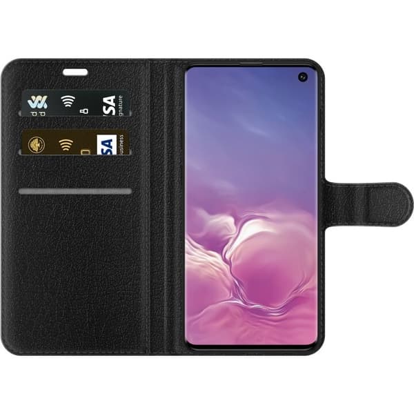 Lompakkokotelo Samsung Galaxy S10+:lle Katkaravuilla