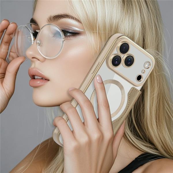 iPhone 17 Pro Plånboksfodral MagSafe RFID - Guld Guld
