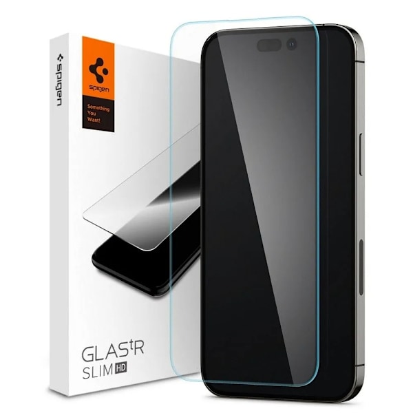 Spigen iPhone 14 Pro Max Härdat Glas Skärmskydd SLIM