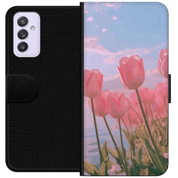 Plånboksfodral till Samsung Galaxy A82 5G med Rosa Tulpaner