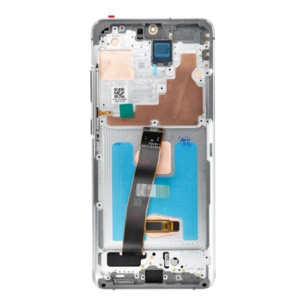 SAMSUNG S20 Ultra Skärm med LCD-display SOFT OLED - Vit Vit